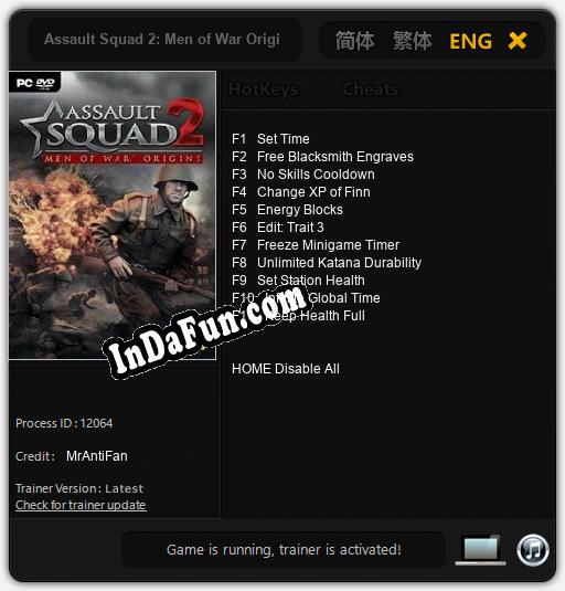 Assault Squad 2: Men of War Origins: Trainer +11 [v1.2]