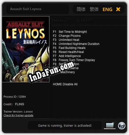 Assault Suit Leynos: Trainer +11 [v1.3]