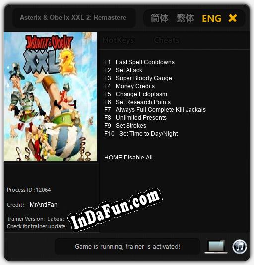 Trainer for Asterix & Obelix XXL 2: Remastered [v1.0.3]