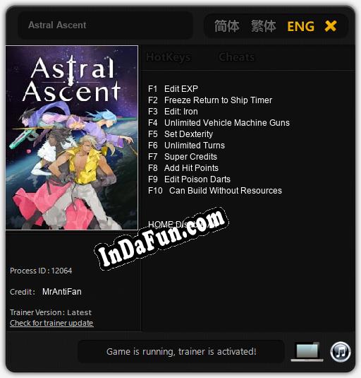 Trainer for Astral Ascent [v1.0.8]