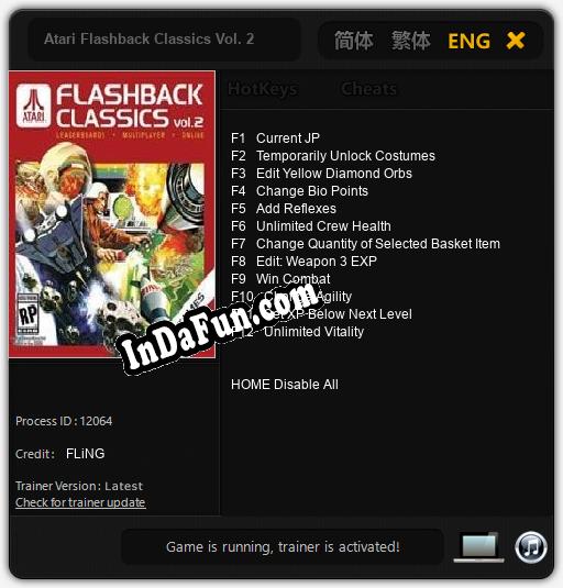 Trainer for Atari Flashback Classics Vol. 2 [v1.0.2]