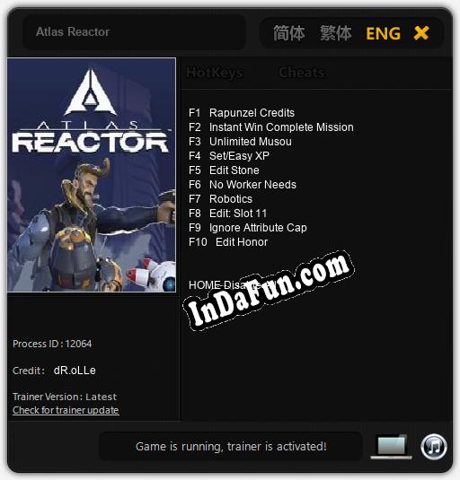 Atlas Reactor: Cheats, Trainer +10 [dR.oLLe]