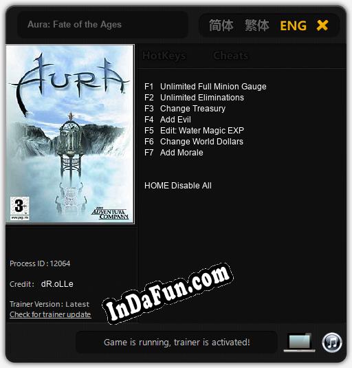 Aura: Fate of the Ages: Trainer +7 [v1.2]