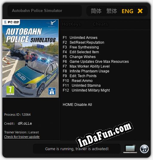 Autobahn Police Simulator: Cheats, Trainer +12 [dR.oLLe]