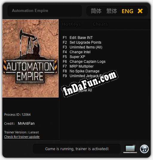 Automation Empire: Trainer +9 [v1.9]