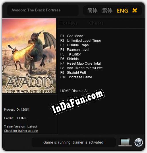 Avadon: The Black Fortress: Cheats, Trainer +10 [FLiNG]