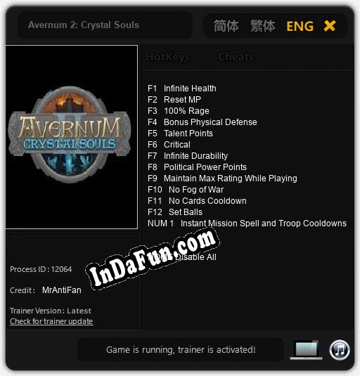 Avernum 2: Crystal Souls: TRAINER AND CHEATS (V1.0.95)