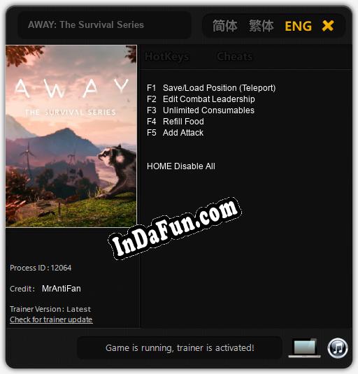 Trainer for AWAY: The Survival Series [v1.0.3]
