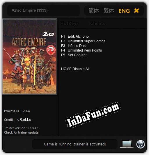 Aztec Empire (1999): TRAINER AND CHEATS (V1.0.32)