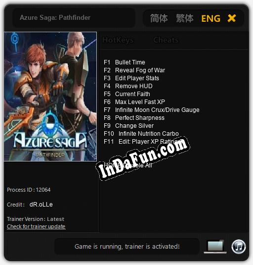 Azure Saga: Pathfinder: TRAINER AND CHEATS (V1.0.26)