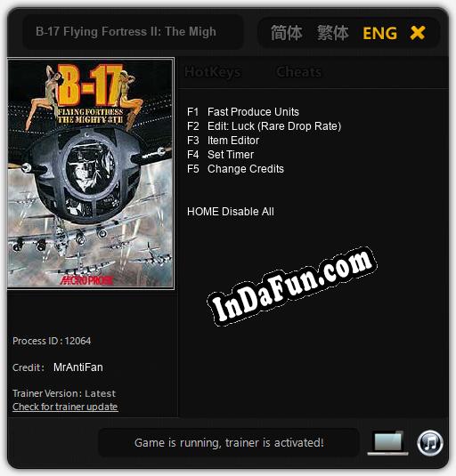 B-17 Flying Fortress II: The Mighty 8th: Cheats, Trainer +5 [MrAntiFan]