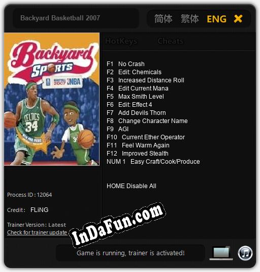 Backyard Basketball 2007: Cheats, Trainer +13 [FLiNG]