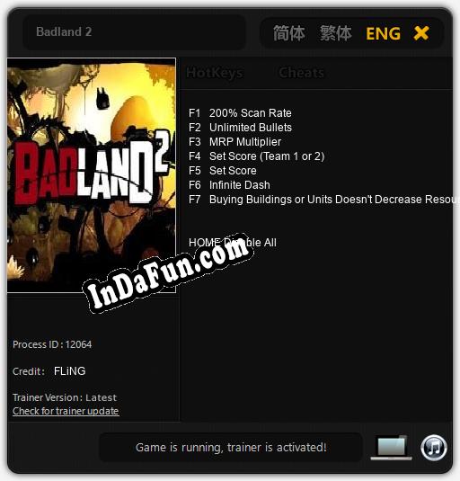 Badland 2: TRAINER AND CHEATS (V1.0.45)