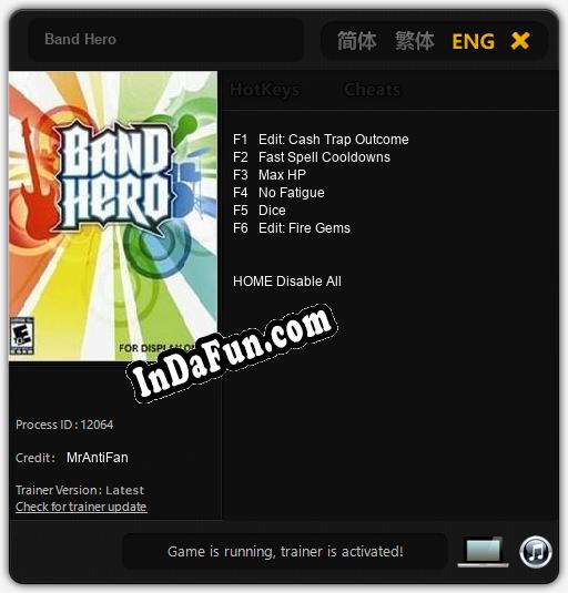 Band Hero: Cheats, Trainer +6 [MrAntiFan]