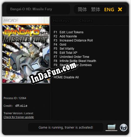 Bangai-O HD: Missile Fury: TRAINER AND CHEATS (V1.0.89)