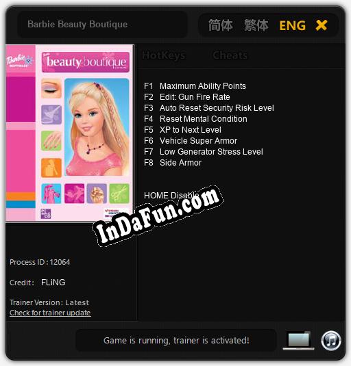 Barbie Beauty Boutique: TRAINER AND CHEATS (V1.0.91)