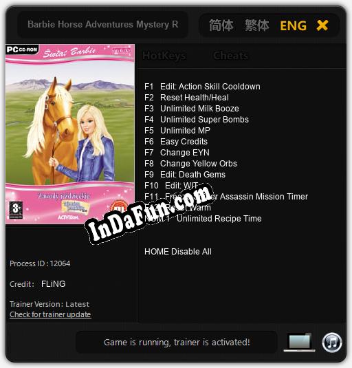 Barbie Horse Adventures Mystery Ride: TRAINER AND CHEATS (V1.0.44)