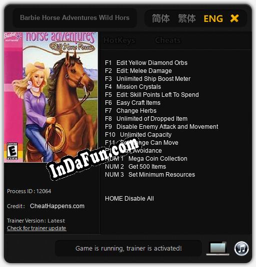 Barbie Horse Adventures Wild Horse Rescue: Cheats, Trainer +15 [CheatHappens.com]