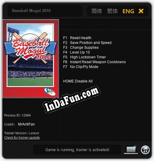 Trainer for Baseball Mogul 2010 [v1.0.6]