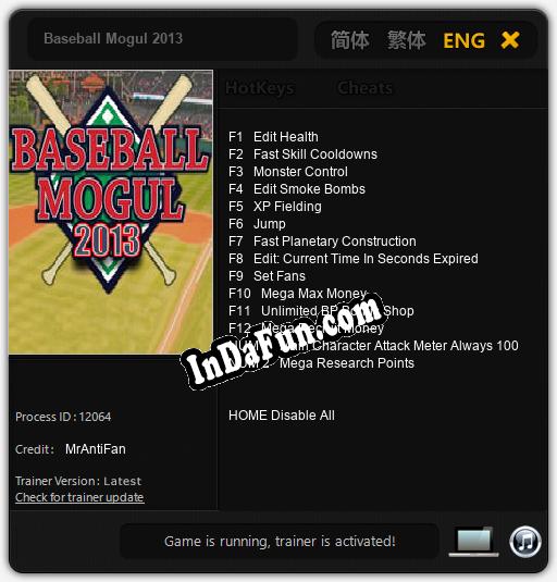 Trainer for Baseball Mogul 2013 [v1.0.1]