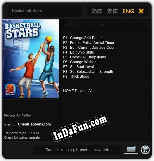 Basketball Stars: TRAINER AND CHEATS (V1.0.85)