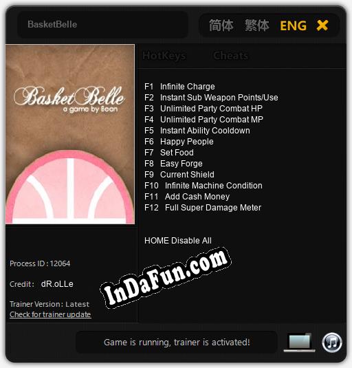 BasketBelle: TRAINER AND CHEATS (V1.0.2)