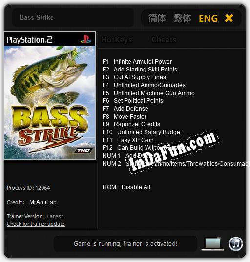 Bass Strike: Cheats, Trainer +14 [MrAntiFan]