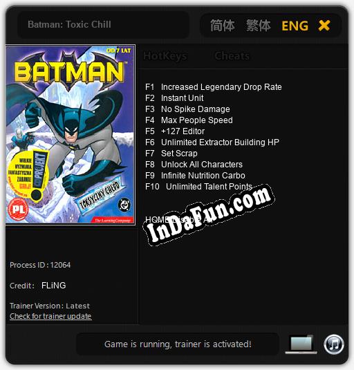 Batman: Toxic Chill: Trainer +10 [v1.8]