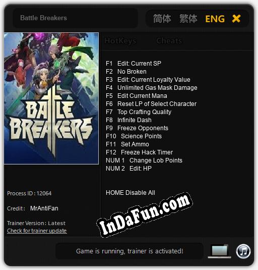 Battle Breakers: Trainer +14 [v1.6]