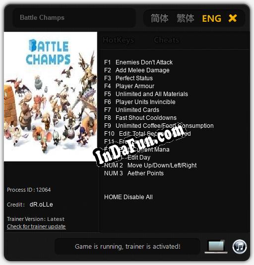 Battle Champs: TRAINER AND CHEATS (V1.0.40)