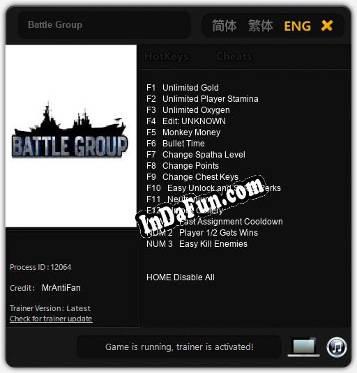 Battle Group: Cheats, Trainer +15 [MrAntiFan]