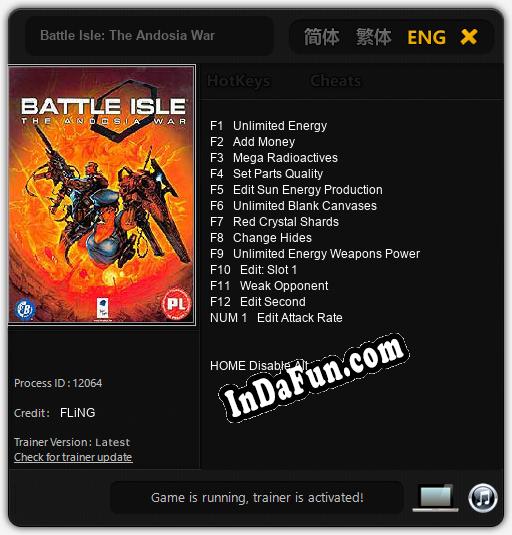 Battle Isle: The Andosia War: Trainer +13 [v1.8]