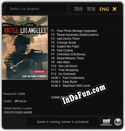 Battle: Los Angeles: Trainer +15 [v1.7]