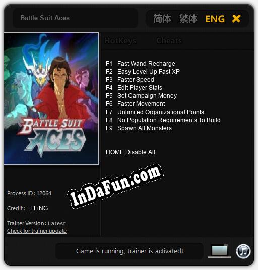 Battle Suit Aces: Trainer +9 [v1.2]