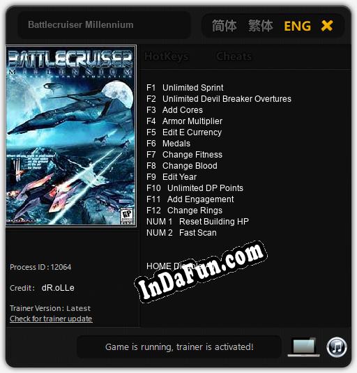 Battlecruiser Millennium: Trainer +14 [v1.3]