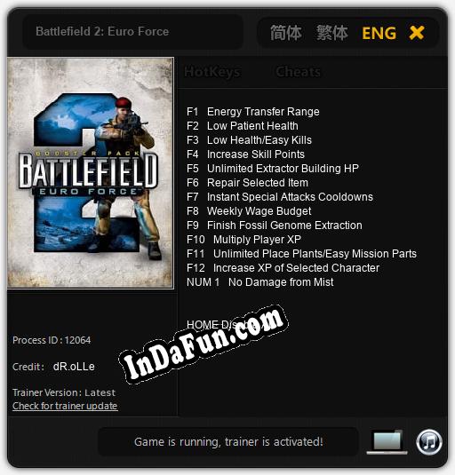 Battlefield 2: Euro Force: Trainer +13 [v1.2]