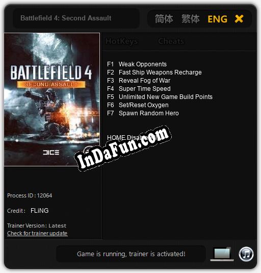 Battlefield 4: Second Assault: Trainer +7 [v1.2]
