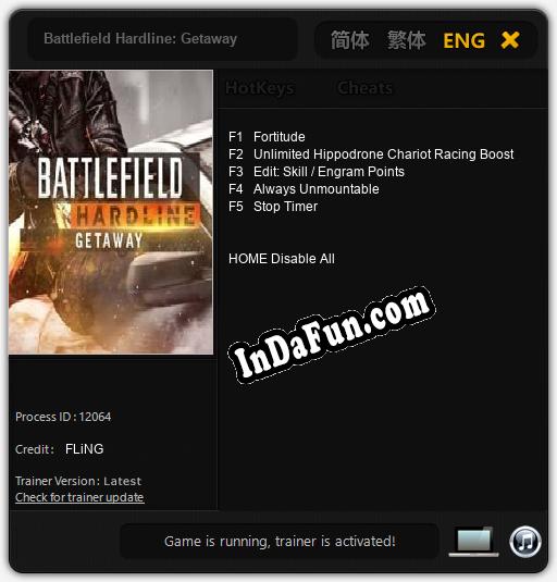 Battlefield Hardline: Getaway: Cheats, Trainer +5 [FLiNG]