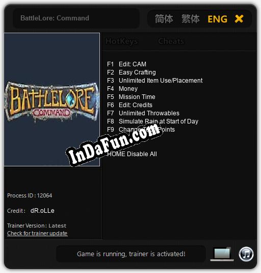 BattleLore: Command: Trainer +9 [v1.1]