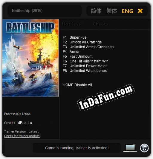 Battleship (2016): Trainer +8 [v1.9]
