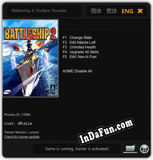 Battleship 2: Surface Thunder: TRAINER AND CHEATS (V1.0.46)