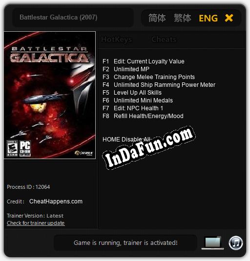 Battlestar Galactica (2007): Cheats, Trainer +8 [CheatHappens.com]