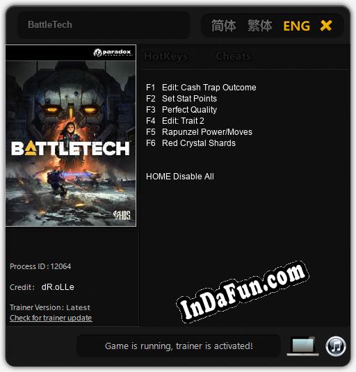 BattleTech: Cheats, Trainer +6 [dR.oLLe]