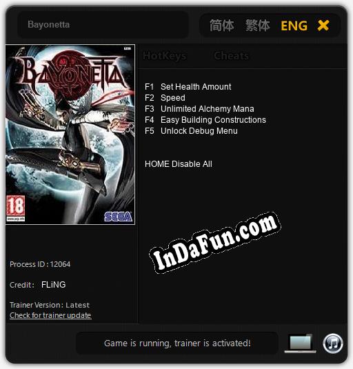 Bayonetta: Cheats, Trainer +5 [FLiNG]