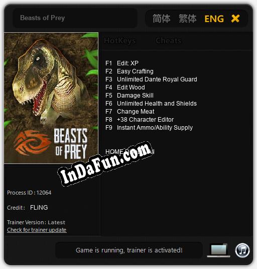 Beasts of Prey: Trainer +9 [v1.3]