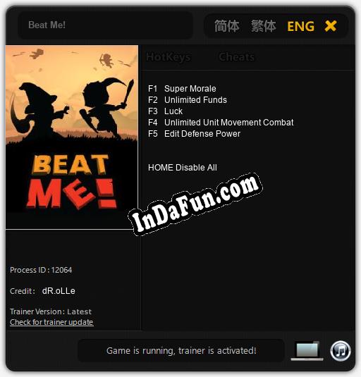 Beat Me!: TRAINER AND CHEATS (V1.0.29)