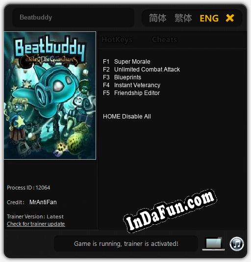 Beatbuddy: Trainer +5 [v1.1]