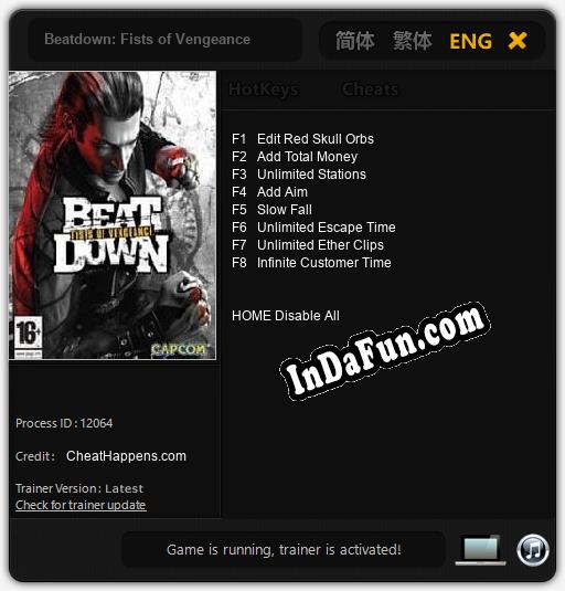 Beatdown: Fists of Vengeance: Cheats, Trainer +8 [CheatHappens.com]