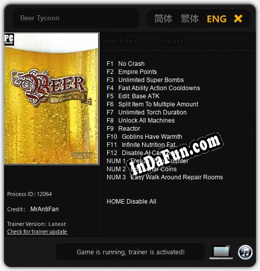 Beer Tycoon: TRAINER AND CHEATS (V1.0.78)