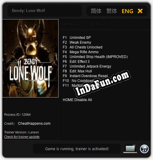 Bendy: Lone Wolf: Cheats, Trainer +11 [CheatHappens.com]